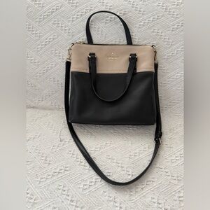 Kate Spade Black and Cream Satchel